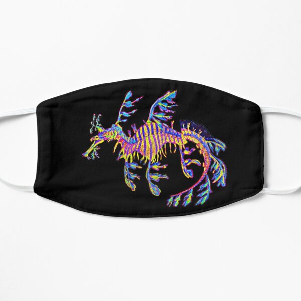 Neon Crystal Sea Dragon Flat Mask