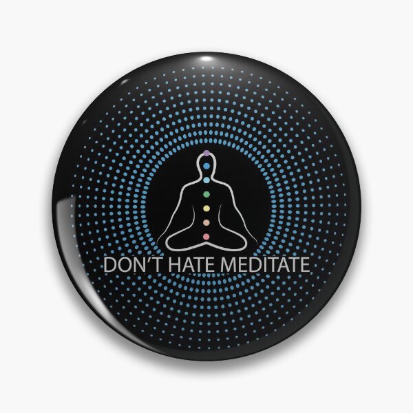 Item preview, Don't Hate Meditate Blue designed and sold by Coder-T.