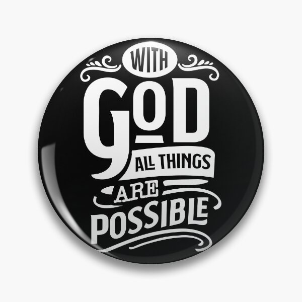 Item preview, God All Things Are Possible (white) (Positive Believer) designed and sold by OneCherubim.