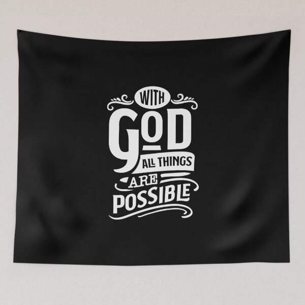 Item preview, God All Things Are Possible (white) (Positive Believer) designed and sold by OneCherubim.