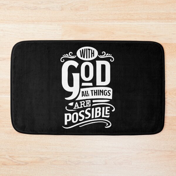 Item preview, God All Things Are Possible (white) (Positive Believer) designed and sold by OneCherubim.