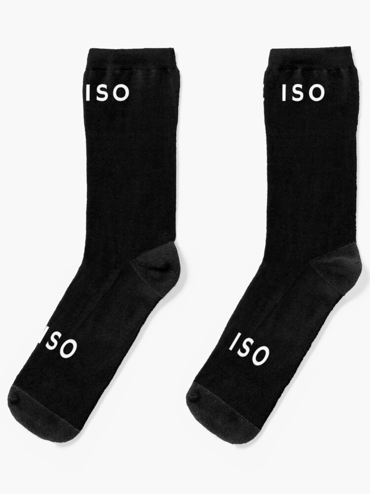BYE ISO" Socks by Redbubble