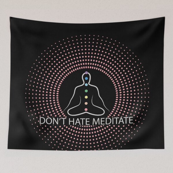 Item preview, Don't Hate Meditate Pink designed and sold by Coder-T.