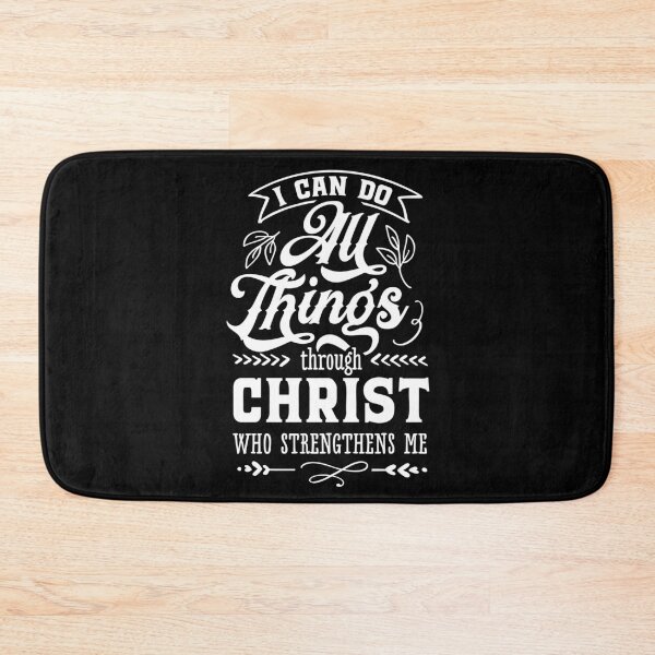 Item preview, I Can Do All Things Through Christ Who Strengthens Me Motto (white) (Positive Believer) designed and sold by OneCherubim.