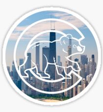 Chicago Cubs Skyline Logo Sticker