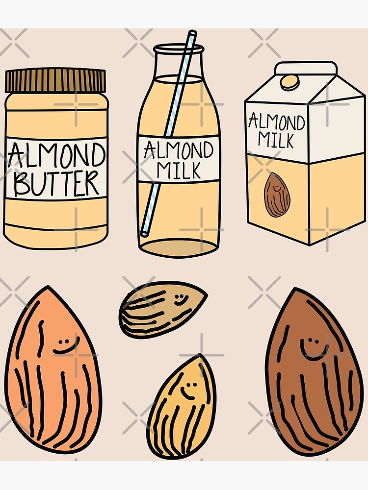 Discover Almond Sticker Pack Premium Matte Vertical Poster