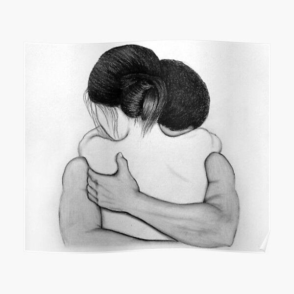 40 Romantic Couple Hugging Drawings and Sketches – Buzz16