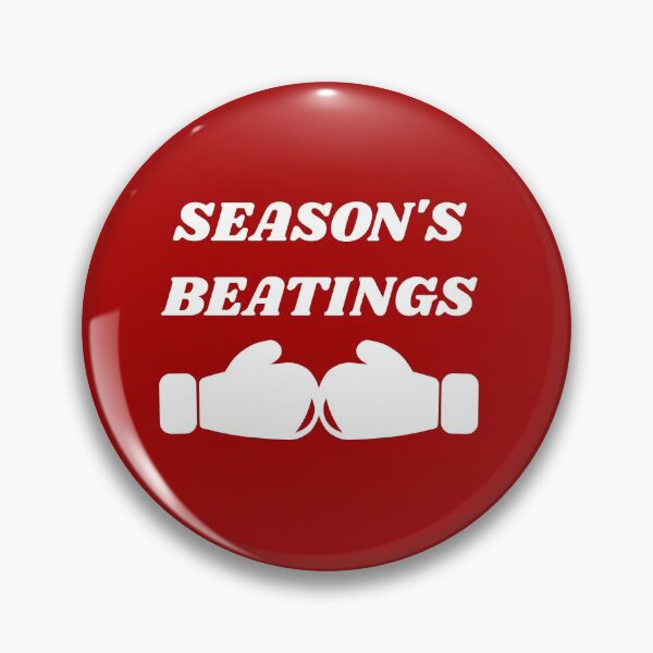 Item preview, Season's Beatings (Greetings) Boxing Christmas Joke designed and sold by GregFromThePeg.