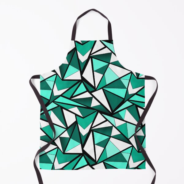 Item preview, Green Teal geometric pattern designed and sold by fuzzyfox.