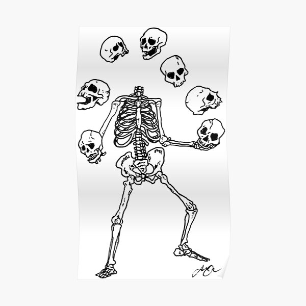 Funny Skull Posters Redbubble