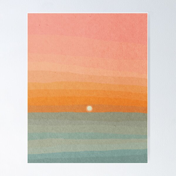 Item preview, Abstract landscape, Mid century art designed and sold by juliaemelian.