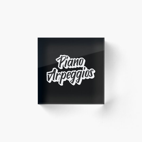 Piano Arpeggios Acrylic Block