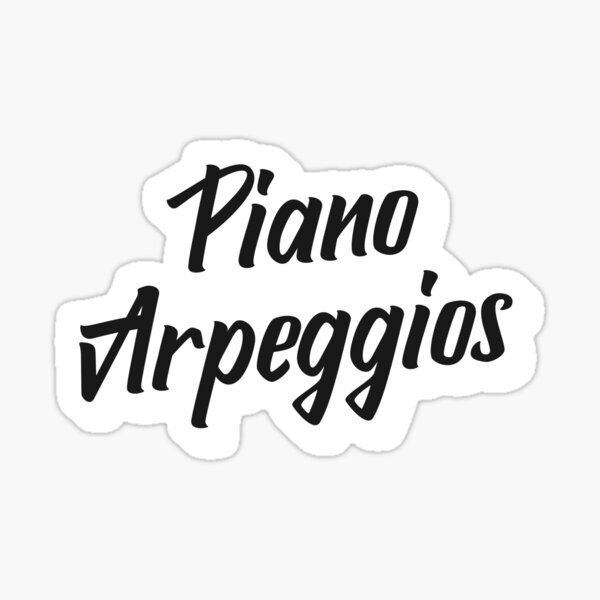 Piano Arpeggios Sticker