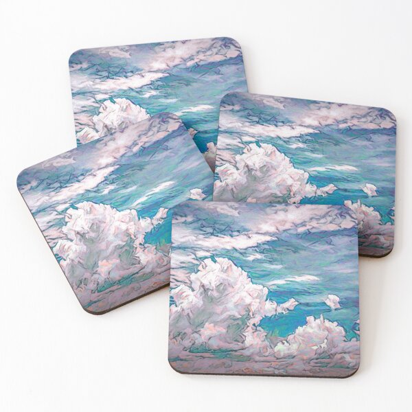 Item preview, Impressionism Clouds Under A Blue Purple and Green Sky designed and sold by AlanPhotoArt.