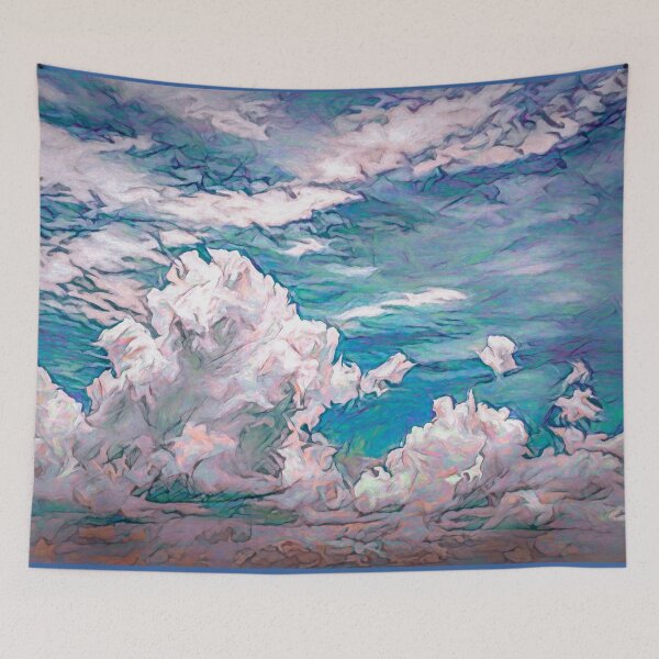 Item preview, Impressionism Clouds Under A Blue Purple and Green Sky designed and sold by AlanPhotoArt.