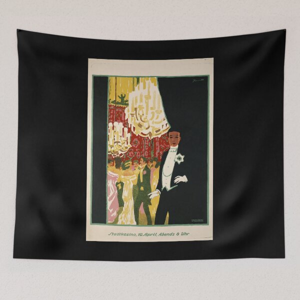 Item preview, retro stadtkasino vintage reclame designed and sold by CorasPosters.