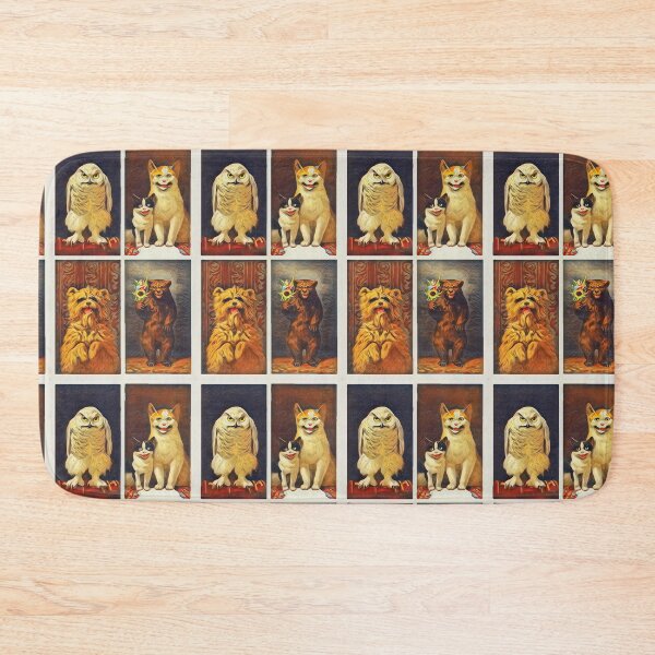 Item preview, Christmas Card Smiling Animals : Owls, Bears, Cats, and Dogs  designed and sold by Gordon Nelson.