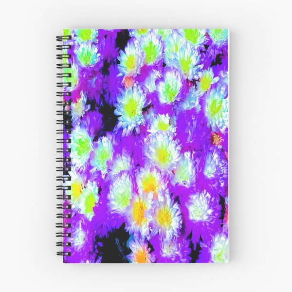 Item preview, Bright Purple Green Inverted Flowers designed and sold by wildjellybeans.