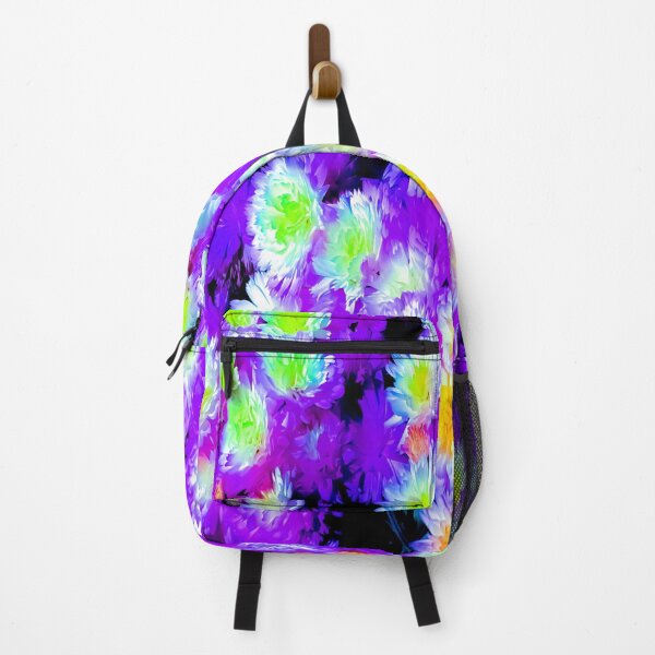 Item preview, Bright Purple Green Inverted Flowers designed and sold by wildjellybeans.