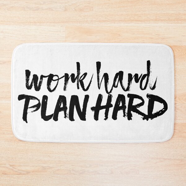 Item preview, Work Hard, Plan Hard (black lettering) designed and sold by plannie.