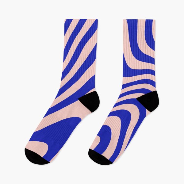 Item preview, Blue And Pink Zebra Grooves Abstract Pattern Art designed and sold by patternsoup.
