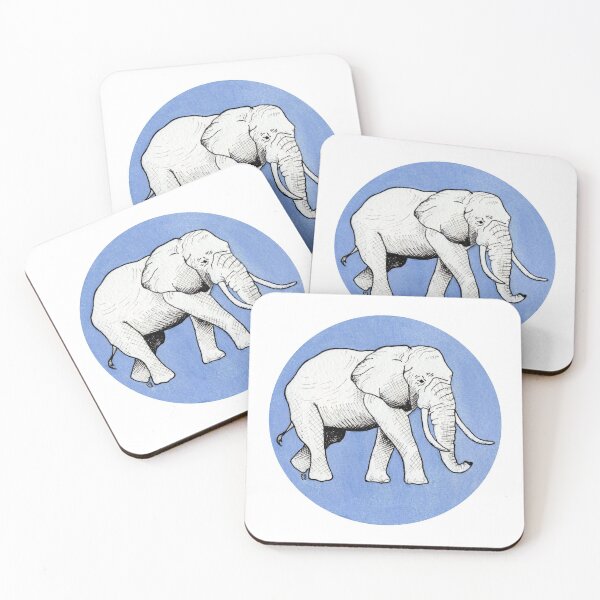 Item preview, Inktober 2020: Elephant designed and sold by Pamela Sommer.