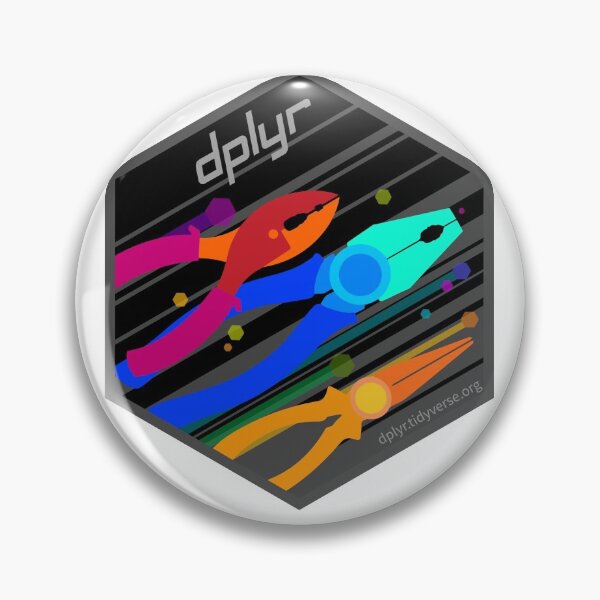 Item preview, dplyr 2020 Hexagonal Sticker designed and sold by MakeItSing.