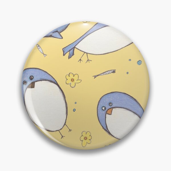 Item preview, Crazy Blue Birds designed and sold by Leslie Magdaleno.