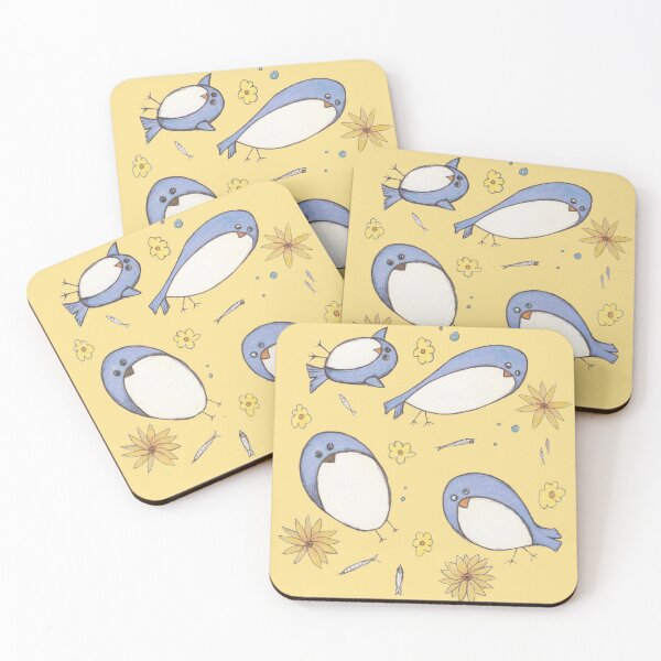 Item preview, Crazy Blue Birds designed and sold by Leslie Magdaleno.