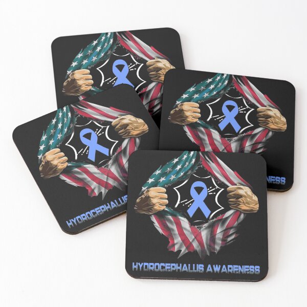 Item preview, Hydrocephalus Awareness American Flag designed and sold by ArangoaStore.