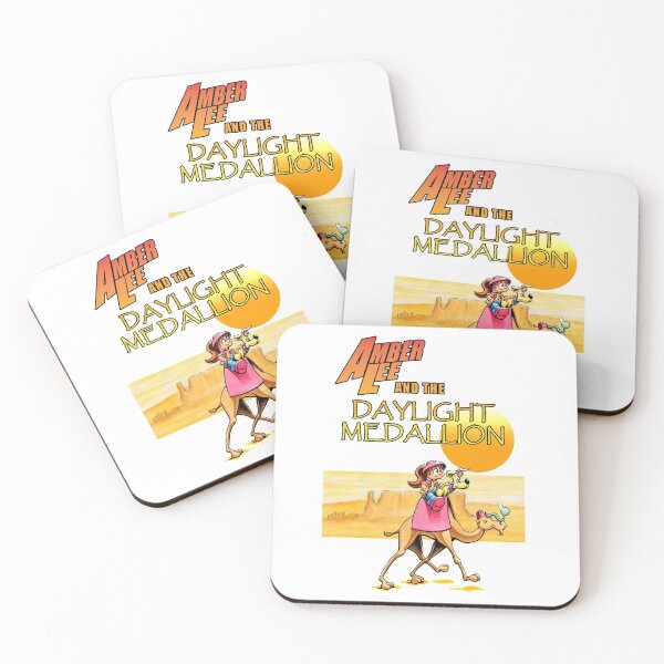Item preview, Amber Lee and the Daylight Medallion desert background designed and sold by mcjan72.