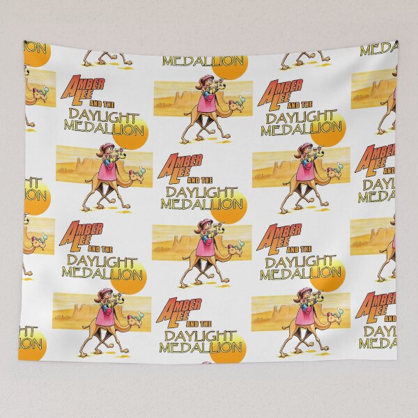 Item preview, Amber Lee and the Daylight Medallion desert background designed and sold by mcjan72.