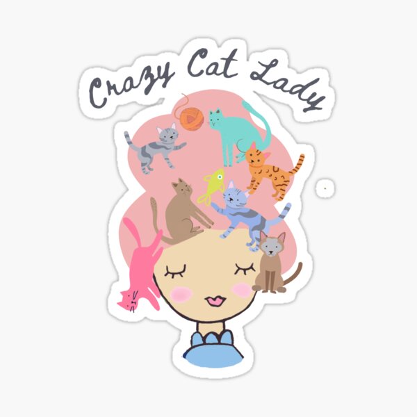 Item preview, Crazy Cat Lady designed and sold by TheCuppyShop.