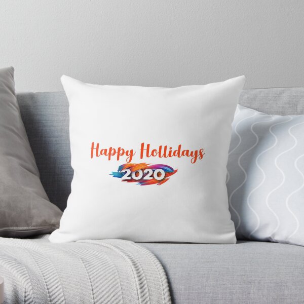 Happy Hollidays 2020 Throw Pillow