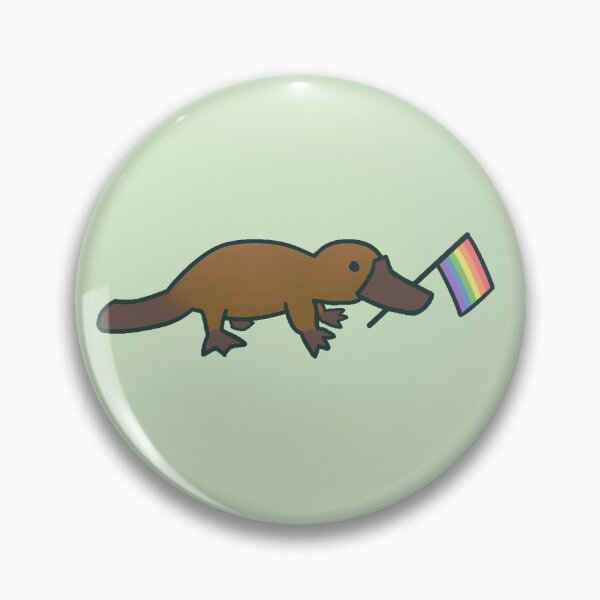Item preview, Rainbow Pride Flag Platypus designed and sold by puddle-of-soup.