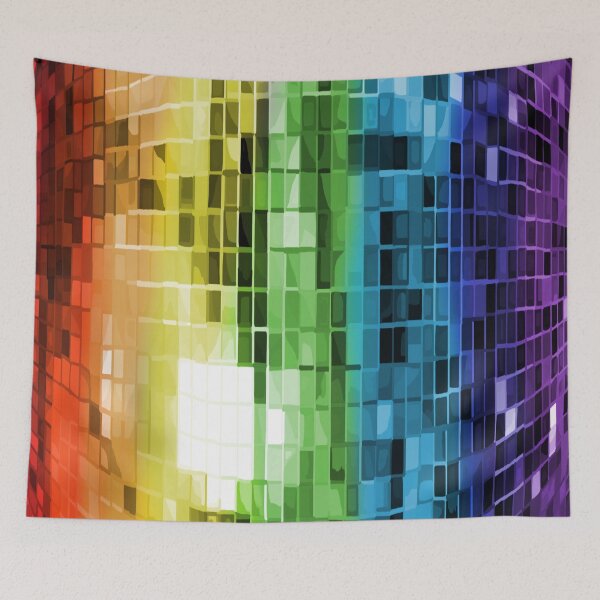 Item preview, Rainbow Disco Ball Pattern designed and sold by Deborah Camp.