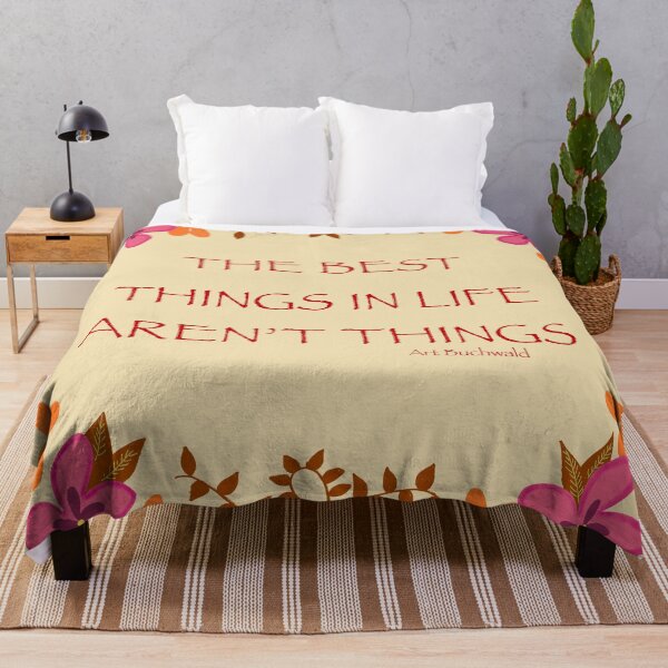 Item preview, The Best Things In Life Aren’t Things quote designed and sold by CheriseMorris.