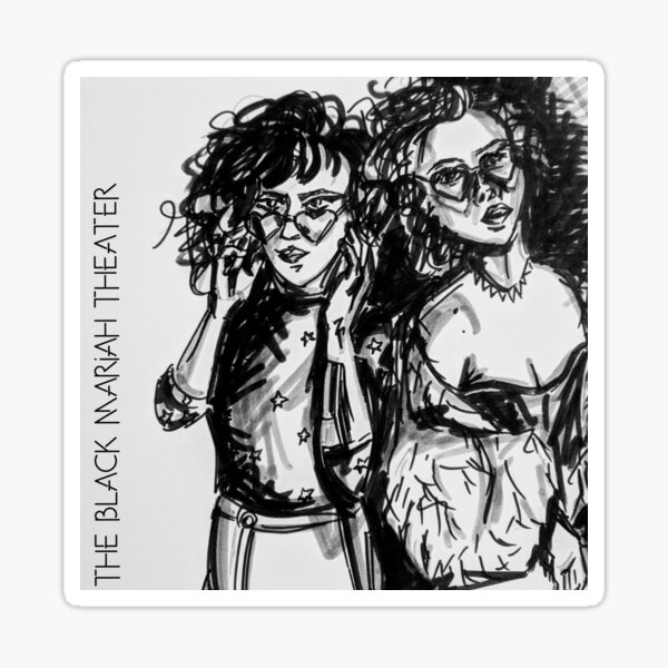 Black Heart(s) Shaped Glasses Sticker