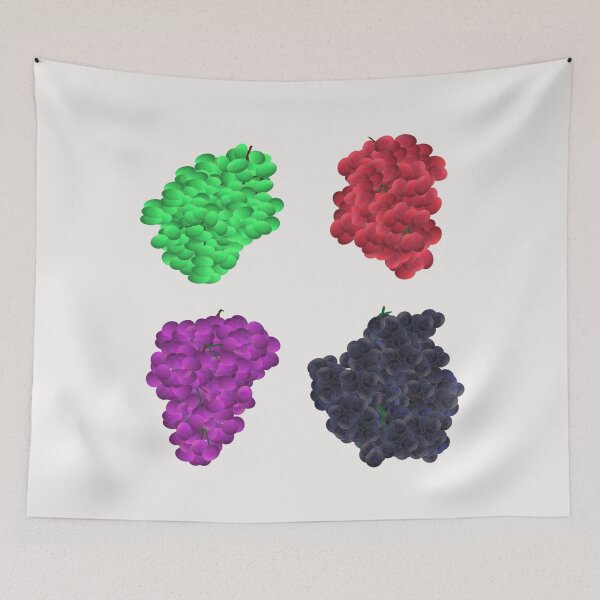 Item preview, Colorful Grapes (White) designed and sold by ArtByLM.