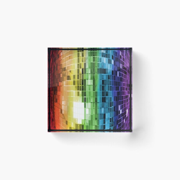 Item preview, Rainbow Disco Ball Pattern designed and sold by Deborah Camp.