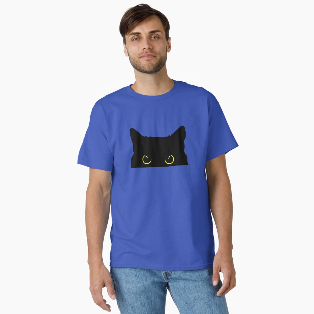 Peeking black kitty cat Silhouette  Sticker