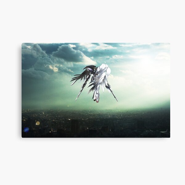Item preview, Gundam Wing above the city  designed and sold by leolioedits.
