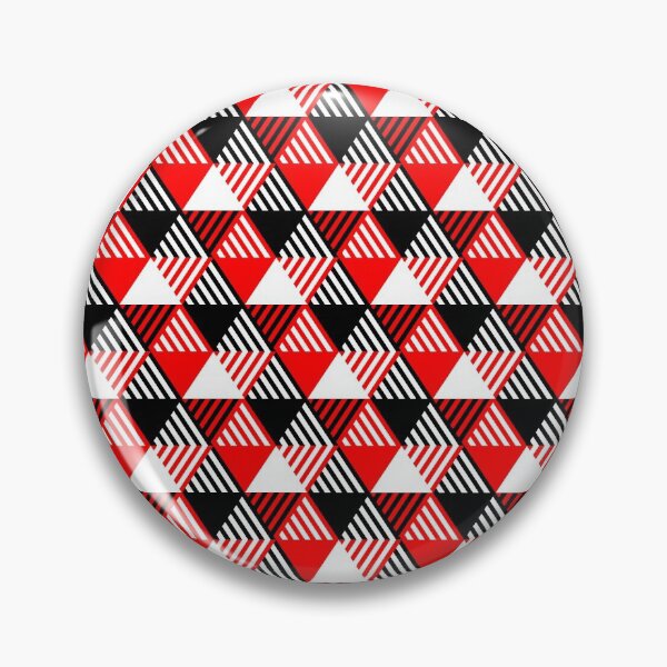 Item preview, Black red and white striped triangles geometric pattern designed and sold by natalyon.