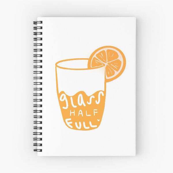 Item preview, Orange Glass Half Full  designed and sold by HoneyLeeStudios.