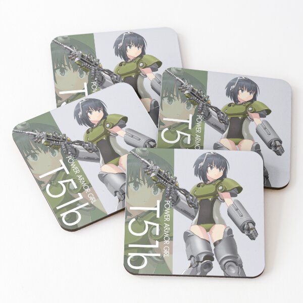 Item preview, West Tek T-51b power armor Anime Pinup designed and sold by megapanda687.