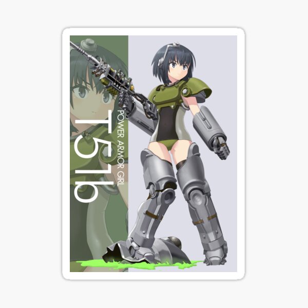 Artikel-Vorschau von West Tek T-51b Powerrüstung Anime Pinup, designt und verkauft von megapanda687.