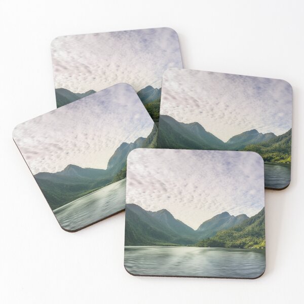 Item preview, Morning Light hitting the Docks at Doubtful Sound in New Zealand designed and sold by Danielasphotos.
