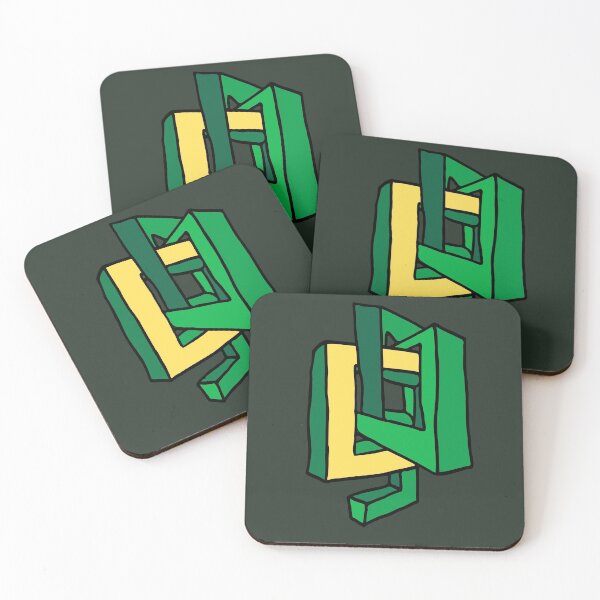 Item preview, Geometric Emerald Green and Clear Shapes designed and sold by Chubuter.