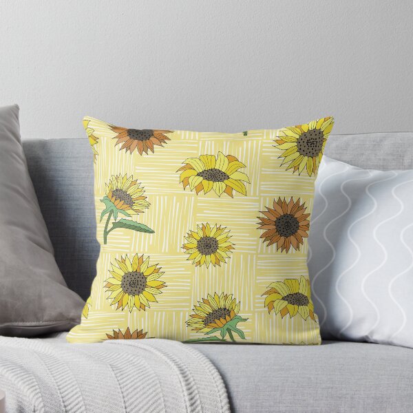 Item preview, Yellow Textured Sunflower Pattern from the Country Sunflower Collection designed and sold by CJAura by Claire Jane Johnson.