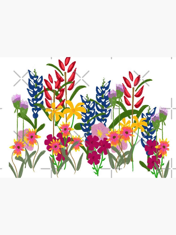 “Texas Wildflower Series - 2” Mask by Nancycurb | Redbubble